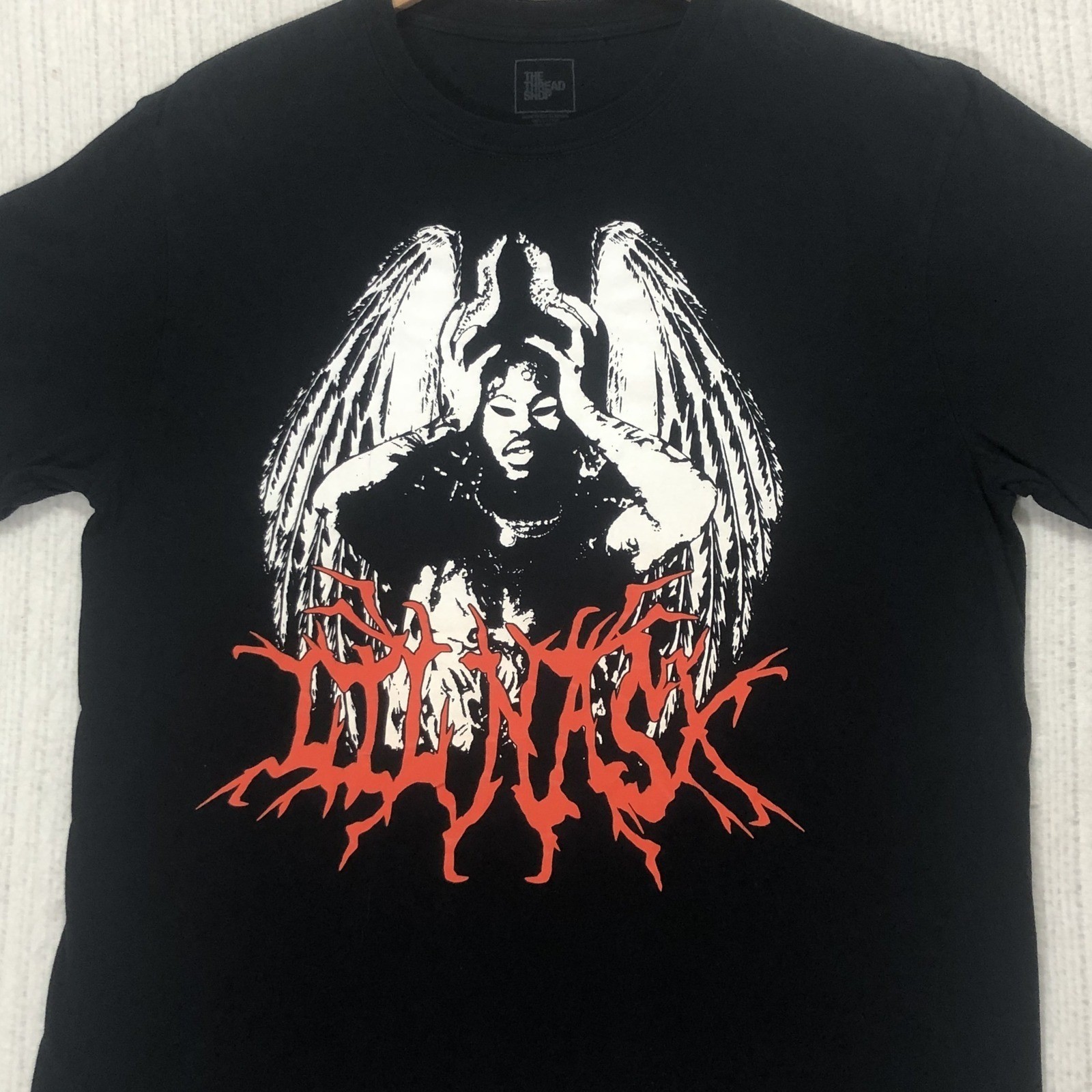 The Thread Shop Lil Nas X Graphic Print Black Cotton T-Shirt - Size L gallery