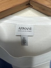 Armani Collezioni Light Blue Cloud Abstract T Shirt Size XL Runs Small