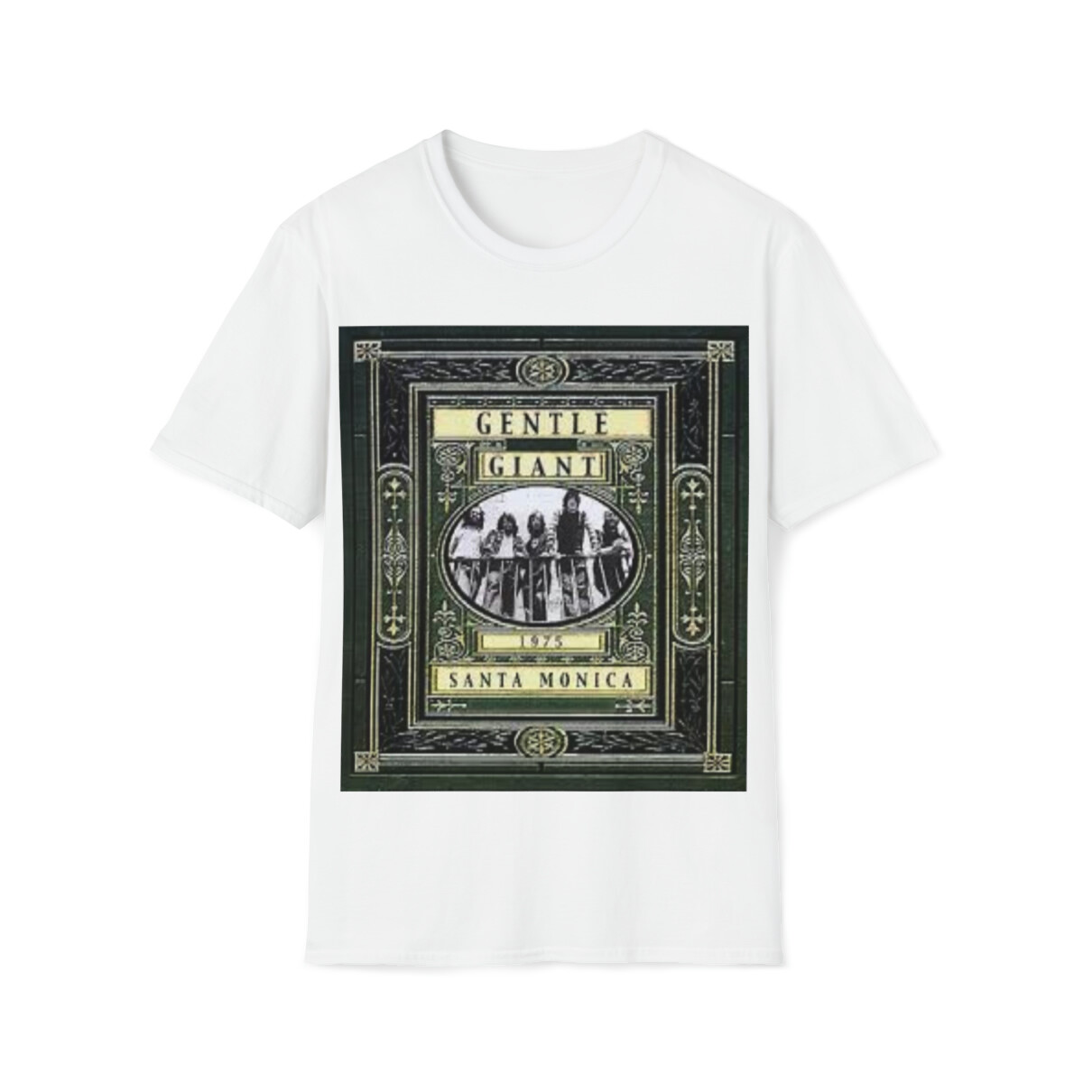 Soft Cotton T-Shirt. Gentle Giant. Santa Monica 1975