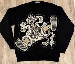 Monkey D. Luffy Gear One-Piece Embroidered Crewneck Sweatshirt Size L Anime
