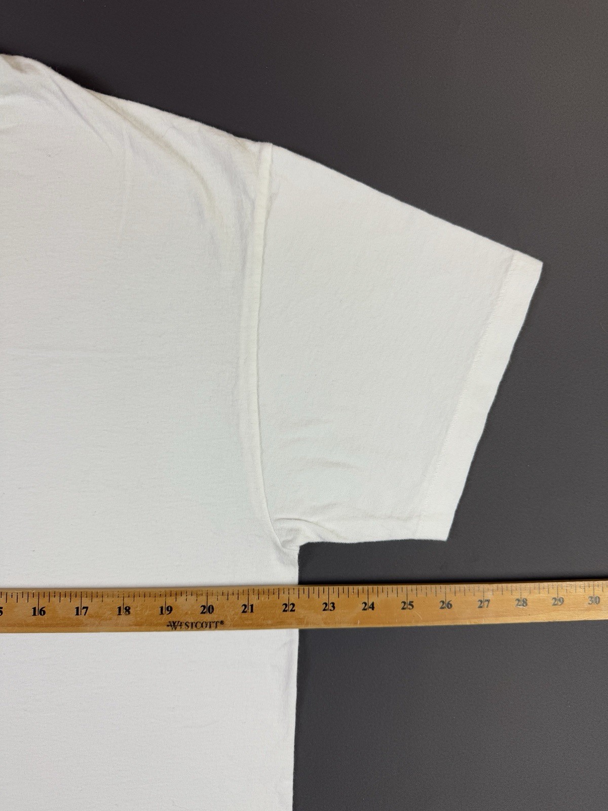 Rare Vintage 90s Hanes Blank White Shirt XL Single Stitch Essential Classic Tee gallery