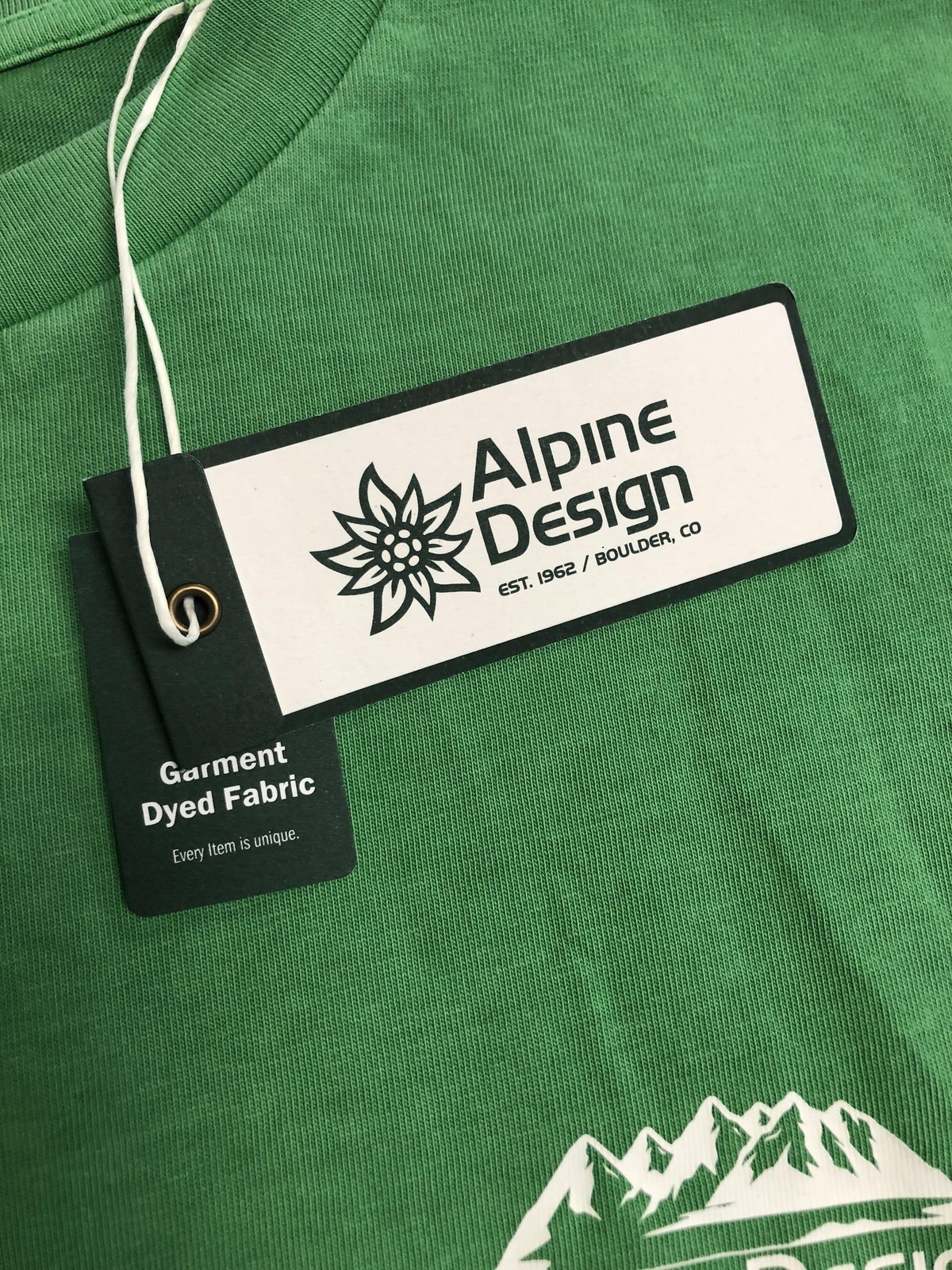 Alpine Design Shirt Mens XL Green Organic Cotton Garment Dyed Outdoor Hiking Tee gallery