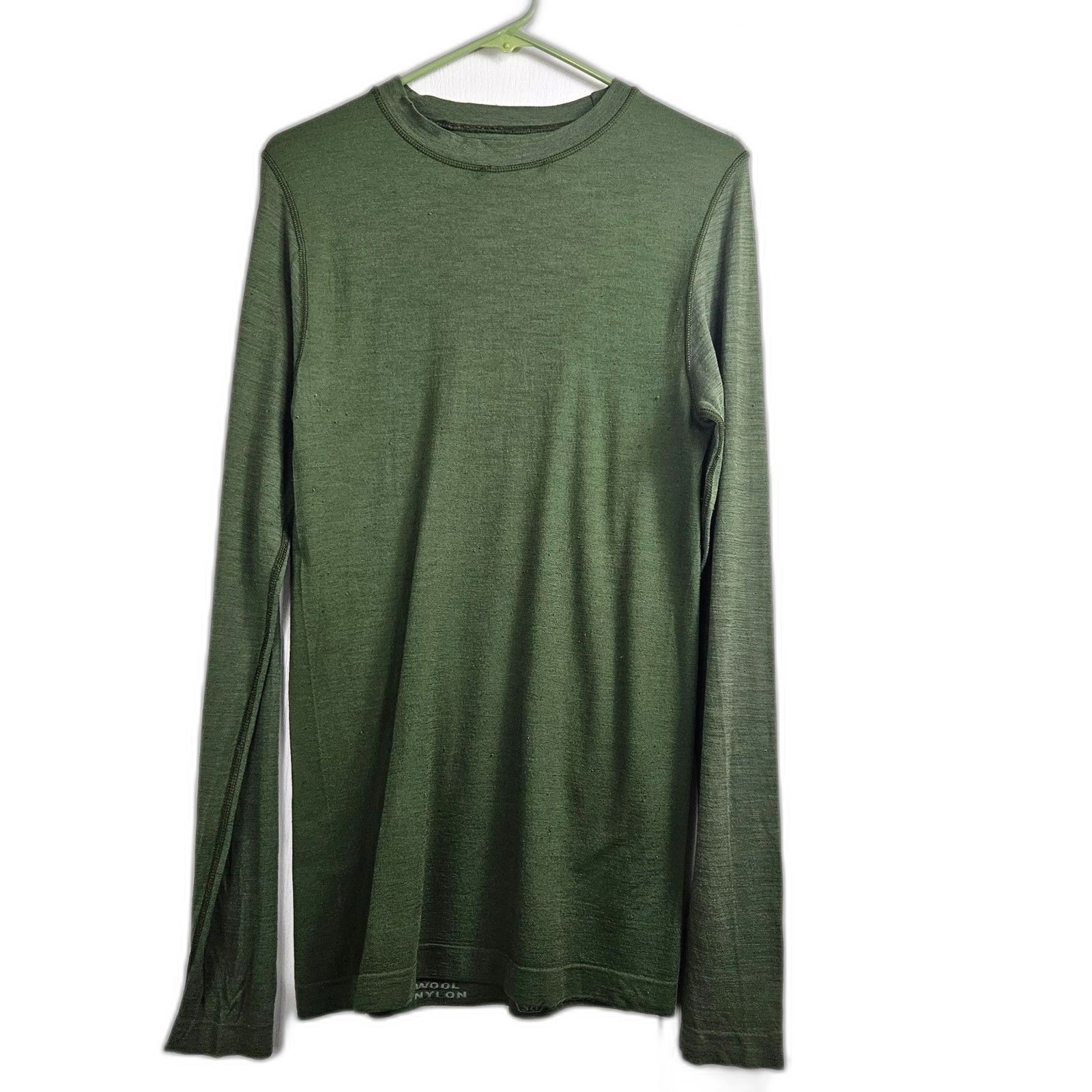 Wool Nylon Blend Men's Small Tall Grunge Distressed baselayer Gorpcore T-Shirt gallery
