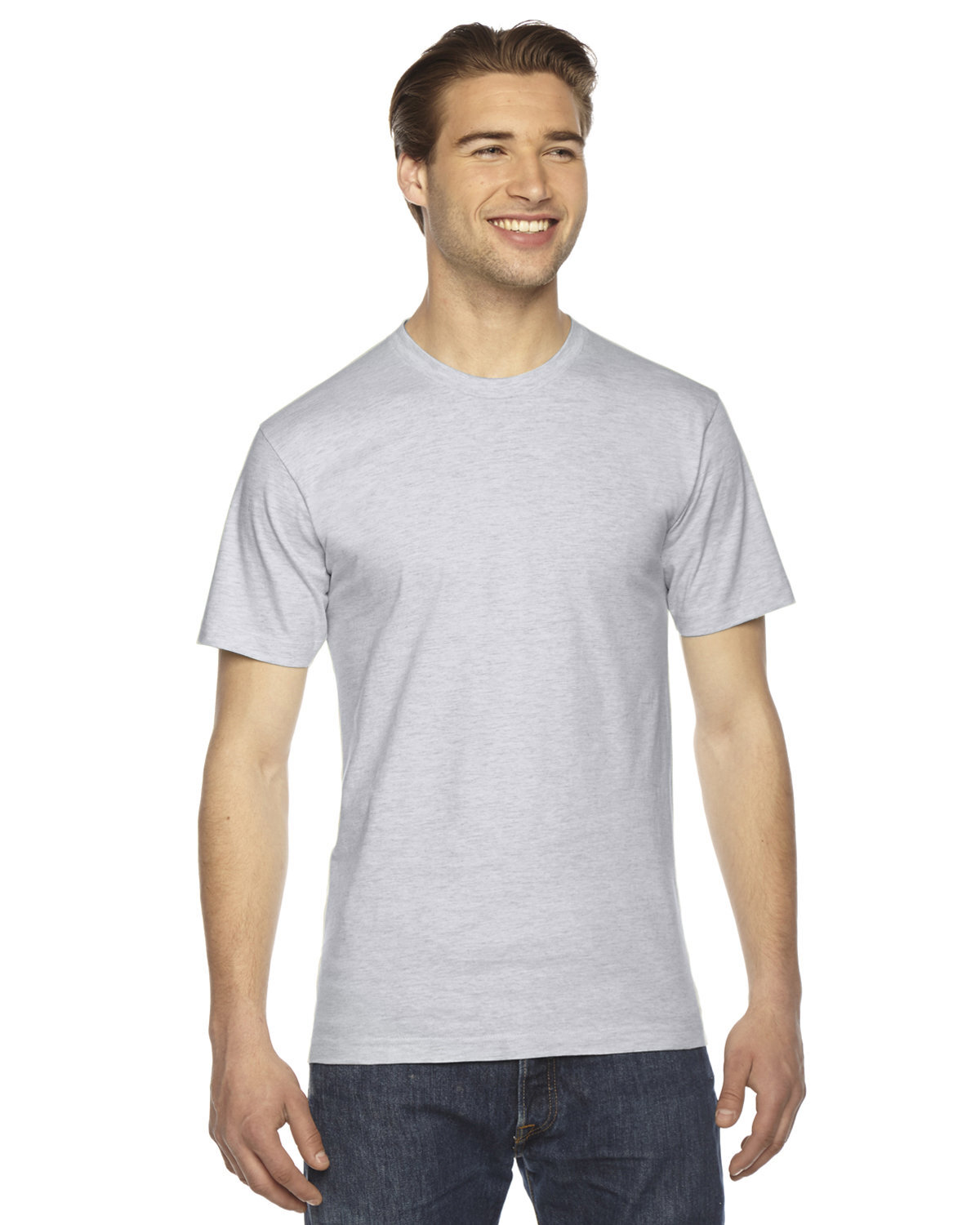 Pack Of 2 American Apparel 2001 Unisex Fine Jersey Short Sleeve Comfort T-Shirt