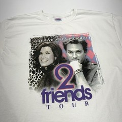 2011 Amy Grant Michael Smith 2 Friends Tour Mens Shirt 2XL White Christian Music