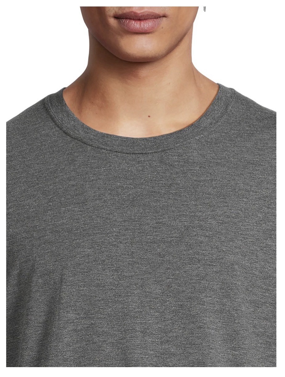 ATHLETIC WORKS Men’s Size 3XL Tri-Blend Short Sleeve Tee • Charcoal Heather gallery