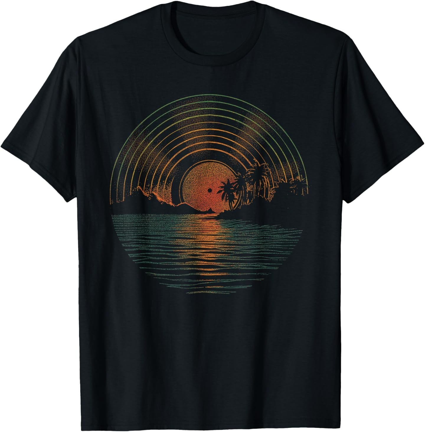 Summer Vinyl Shirt Sunset Vinyl LP Record Music of Summer T-Shirt gallery
