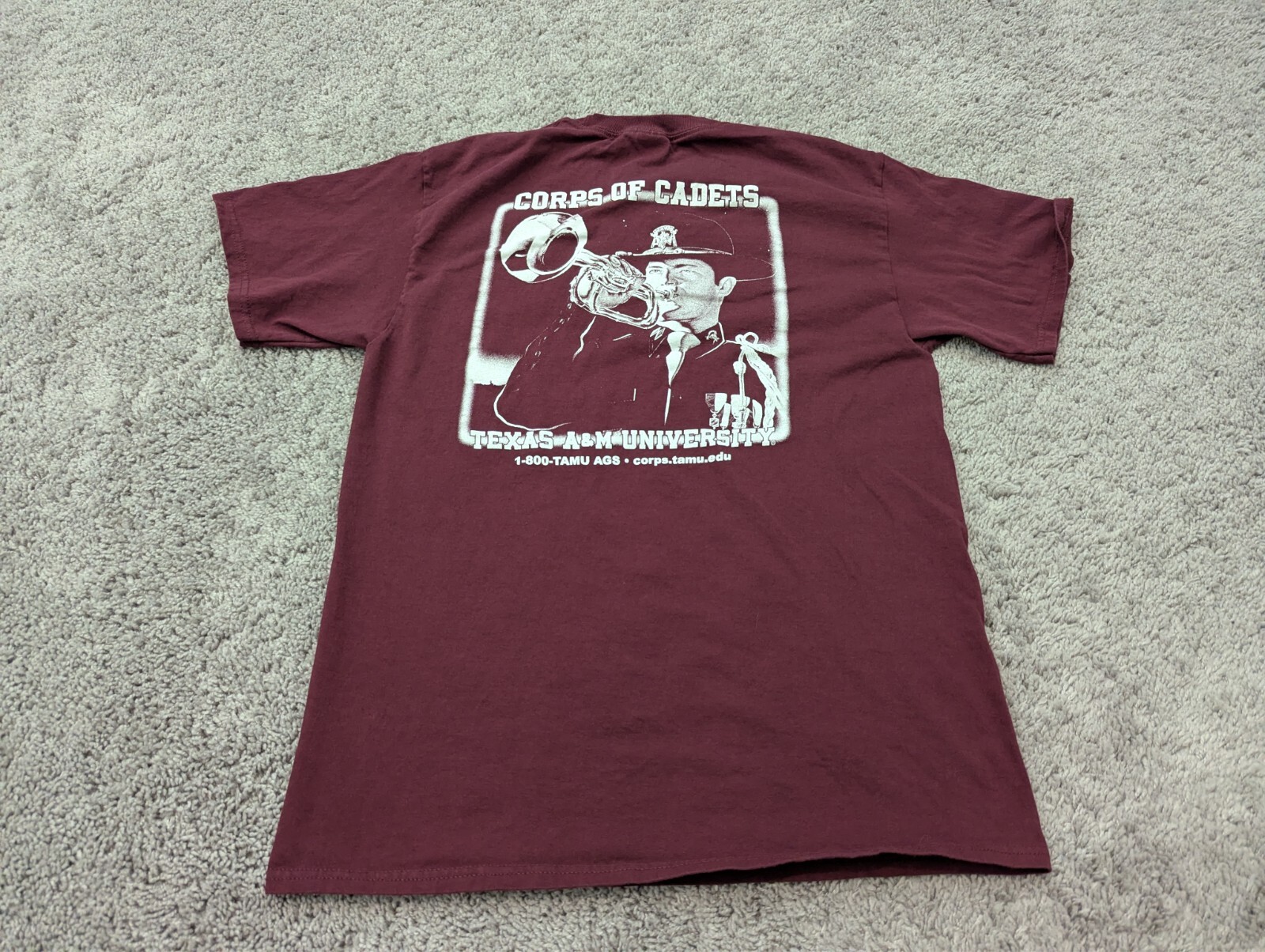 Texas A&M Corps of Cadets T Shirt Mens Medium Red Port & Company gallery