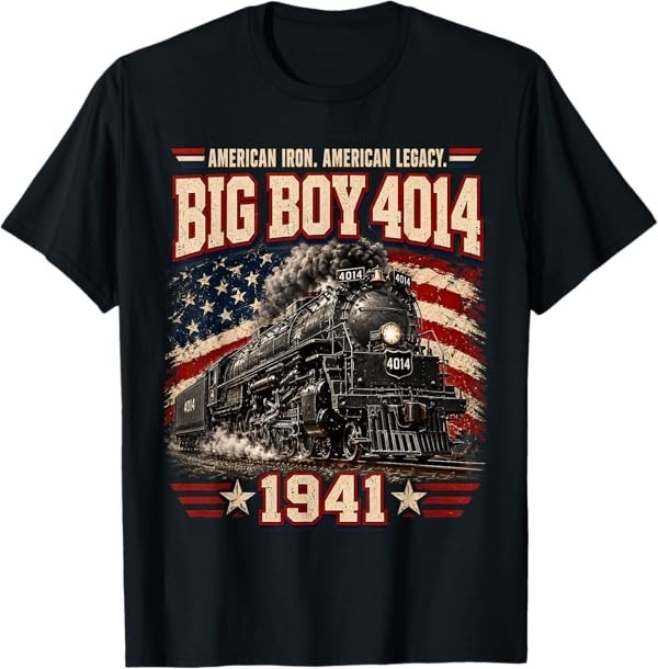 Big Boy 4014 Vintage Steam Locomotive Railroad Train Engine T-Shirt gallery