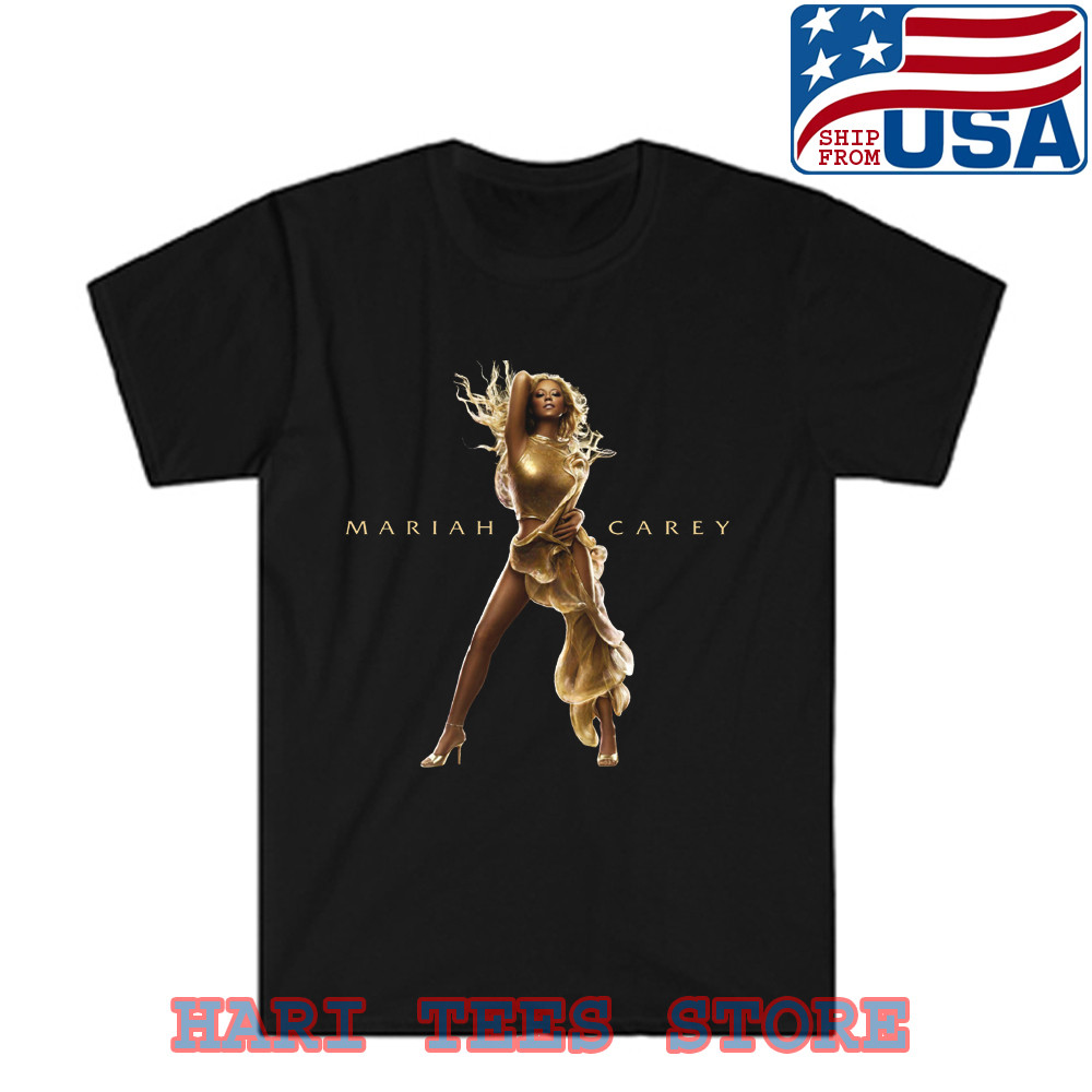 Mariah Carey Men’s Black T-shirt Size S to 5XL