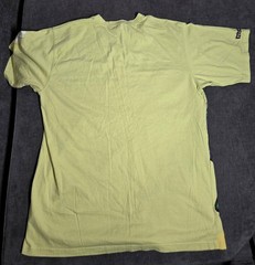 Y2K Request Brand T Shirt “robot” With Embroidered Lettering Yellow/green XL