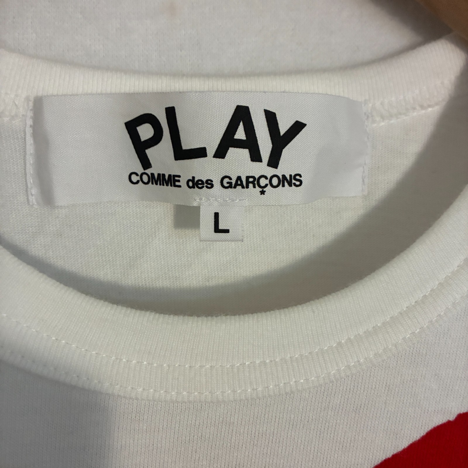 Comme Des Garcons Play Shirt Mens Size L Heart Logo Japan Graphic Tee AZ-T026 gallery