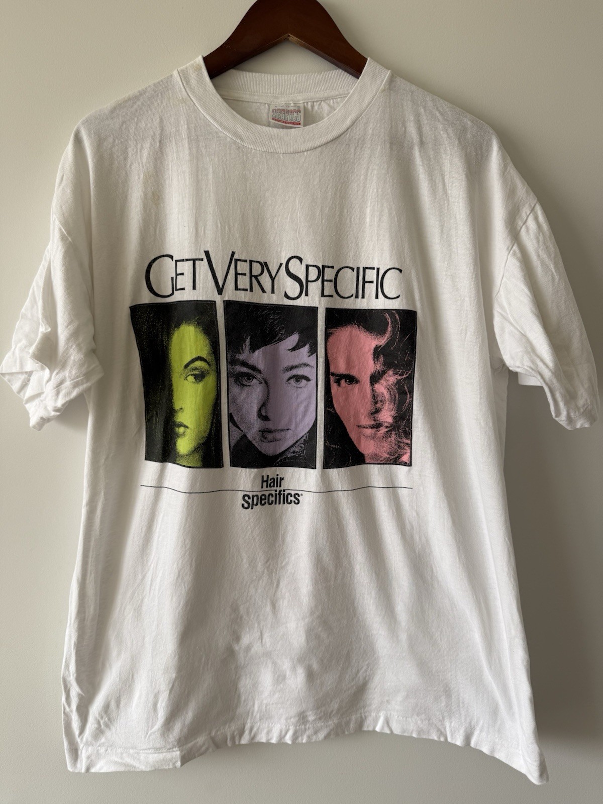 VINTAGE 90s Hair Specifics Model Headshots Graphic Beauty Promo Graphic T-Shirt gallery