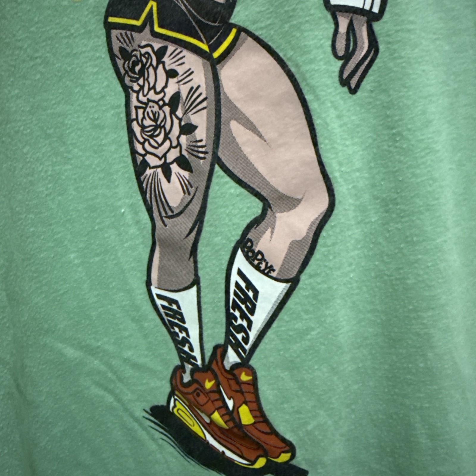 Super Fresh Brand Tattooed Olive Oyl Graphic T-Shirt Popeye gallery
