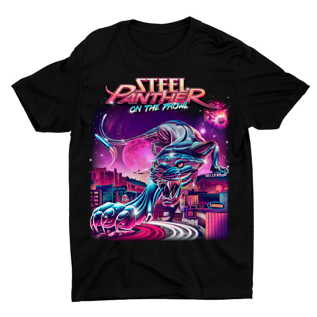 New Steel Panther On The Prowl Black Men Gift Fans shirt all size NG795