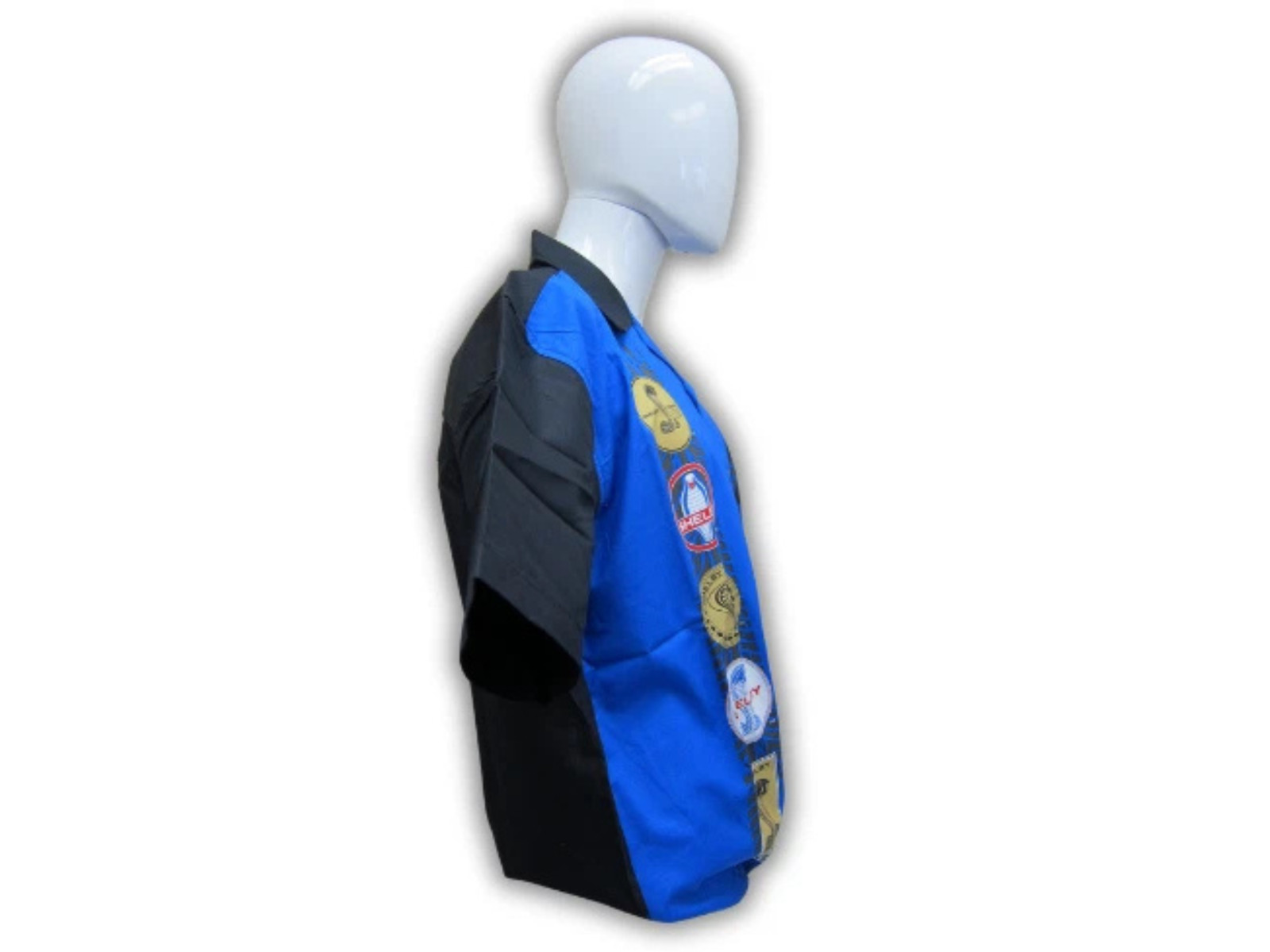 Carroll Shelby Cobra Logo Blue Club Racing Button Down Shirt Official Licensed gallery