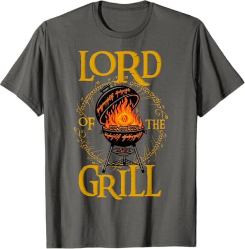 Lord of the Grill BBQ Daddy Nerd Dad Funny Dad Jokes T-Shirt