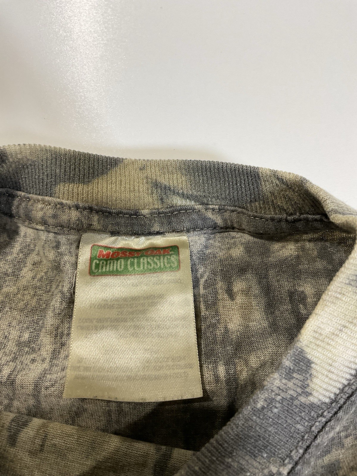 Vintage Mossy Oak Camo Pocket T Shirt Sz L Classic Outdoor Nature Grunge Y2K gallery