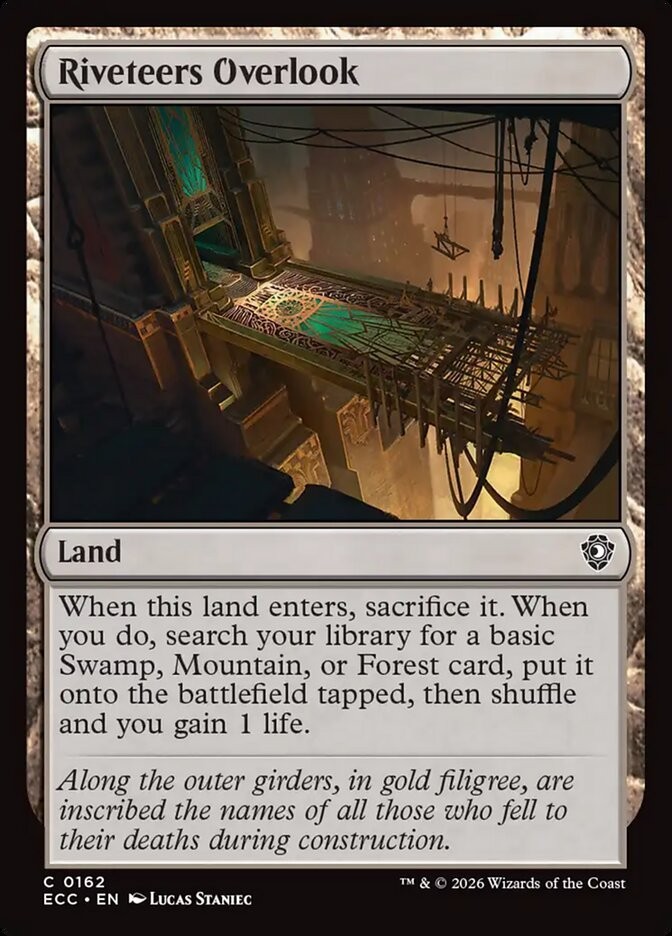 Riveteers Overlook #162 (NM) – MTG –  Lorwyn Eclipsed CMDR Magic: the Gathering
