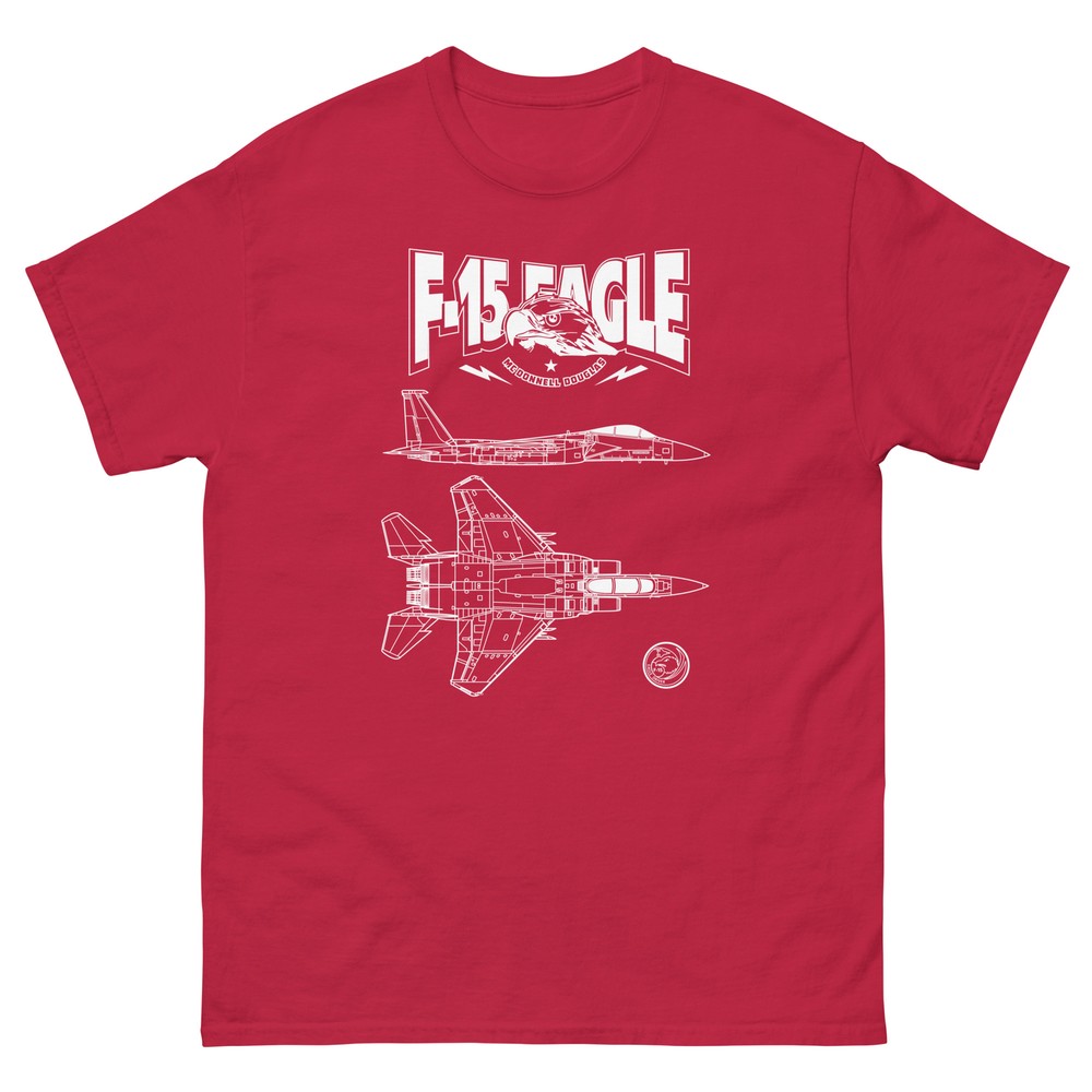 F-15 Eagle American Fighter Jet Clean Design T-Shirt