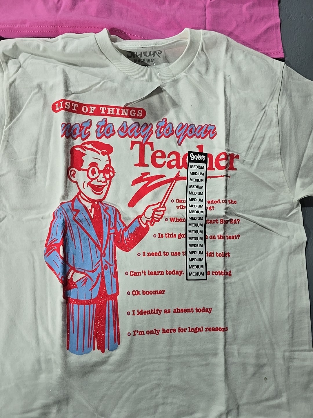 Spencer's Novelty Vulgar Graphic T-Shirt Men's Size MEDIUM 15pc Lot (HBox) gallery