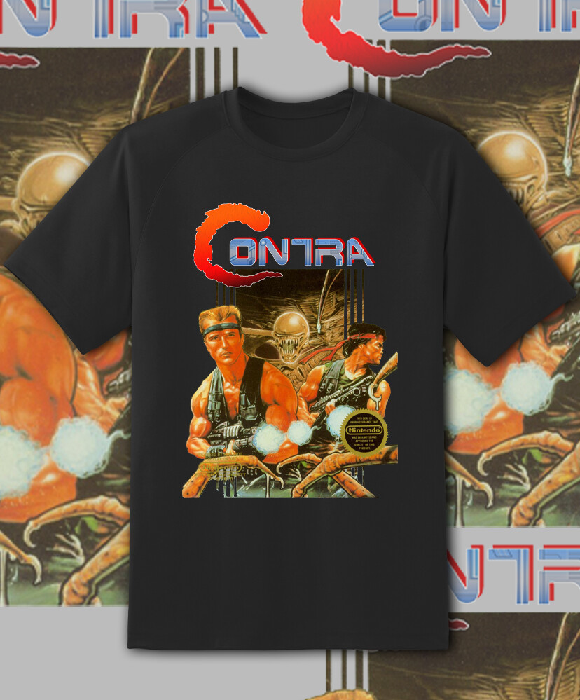 Contra Retro NEW Box Art Video Game Retro shirt S-6XL! Fast Ship! gallery