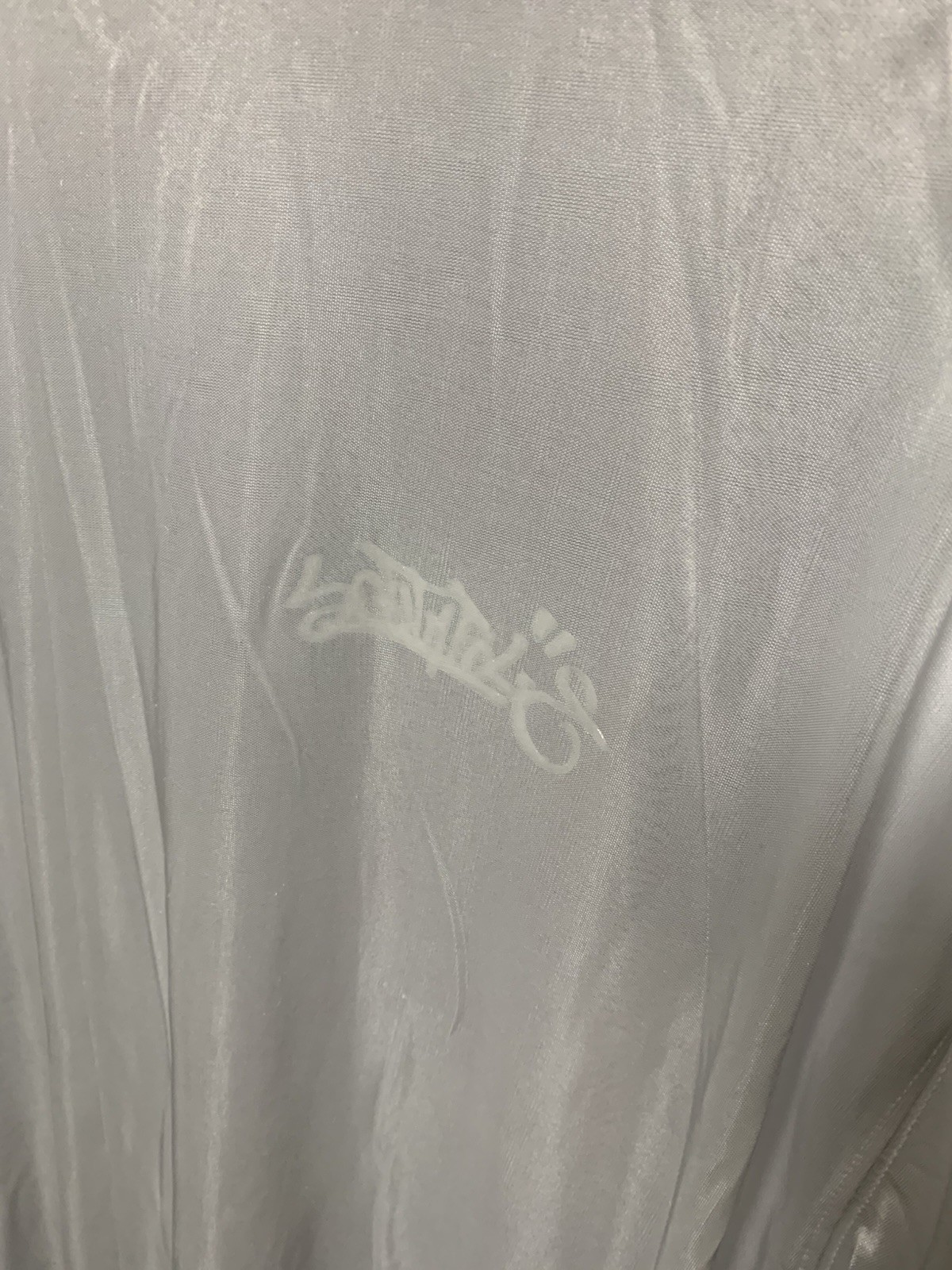 Southpole White Satin Shirt Semi-Sheer, Men's Large gallery