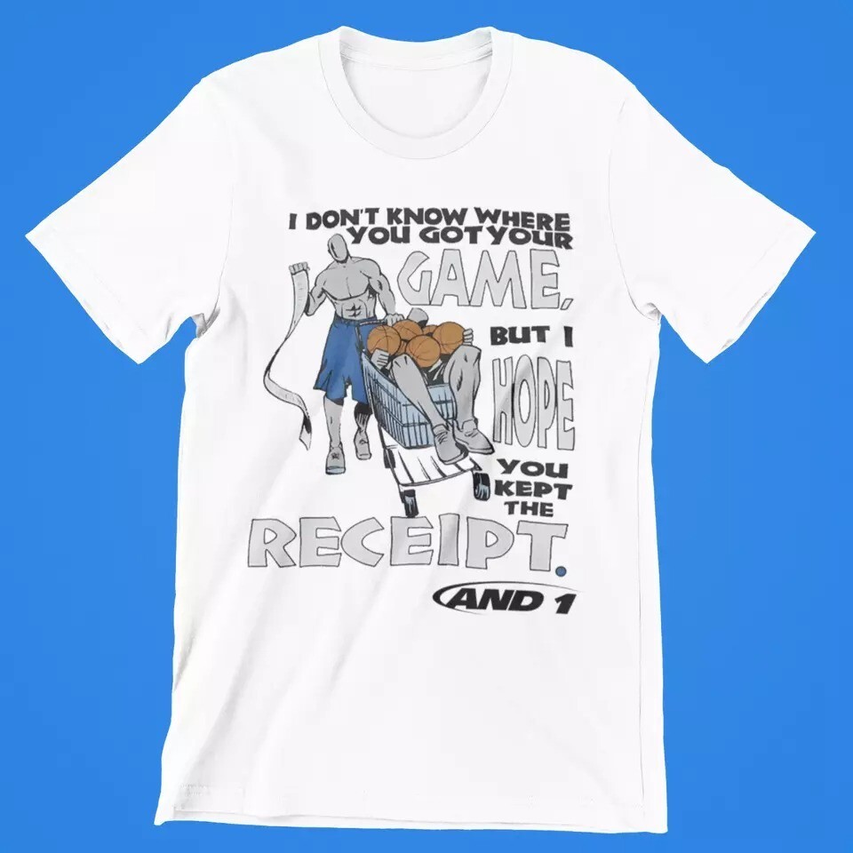 And 1 Got Game Keep Receipt Basketball One Front Only Premium Blend T-Shirt gallery