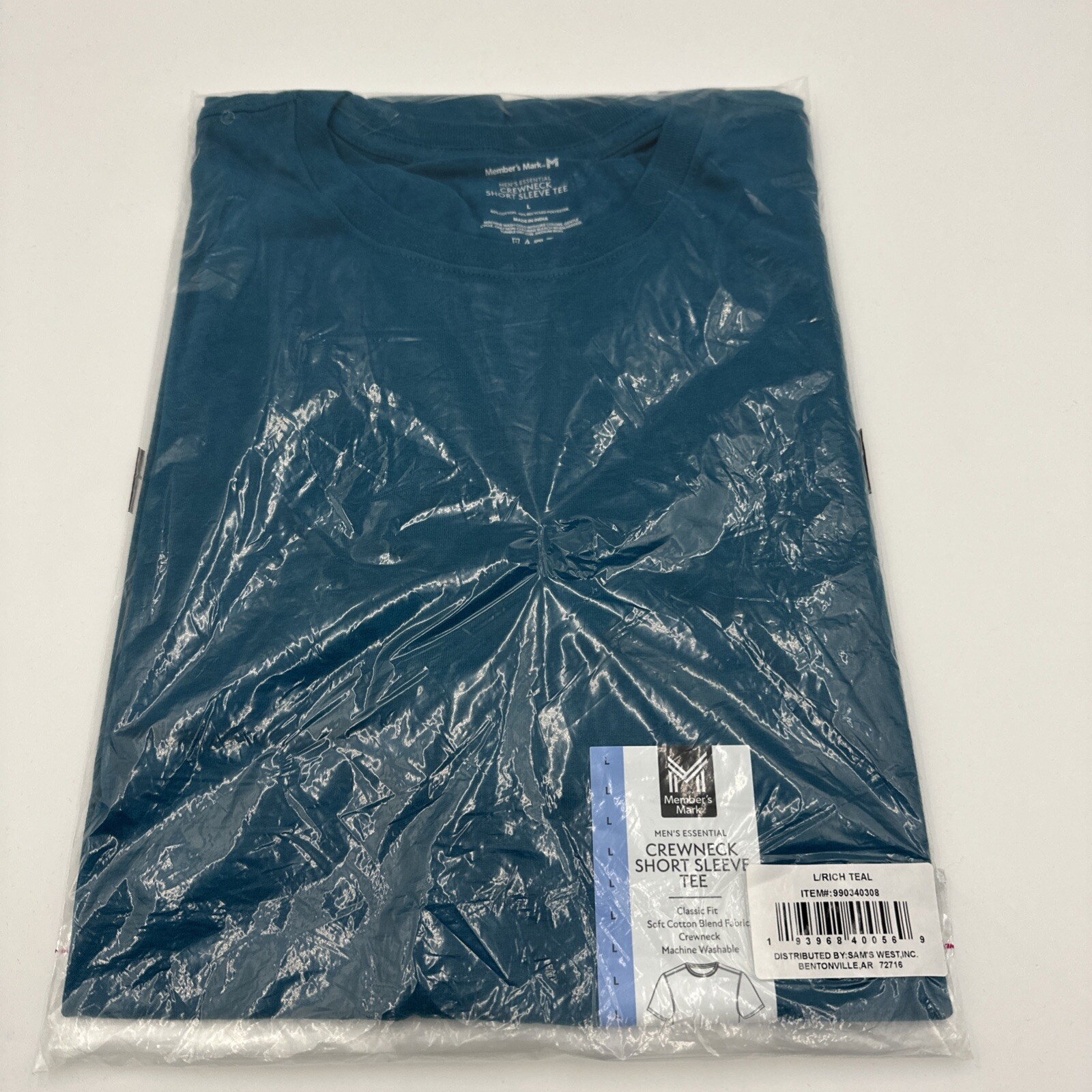 Member’s Mark Men’s Essential Crew Tee Large