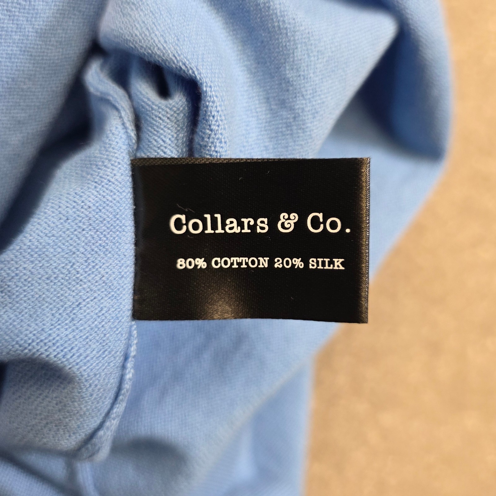 Collars and Co Men's Lucca Luxury Touch Soft Cotton Silk T-Shirt Size 2XL Blue gallery