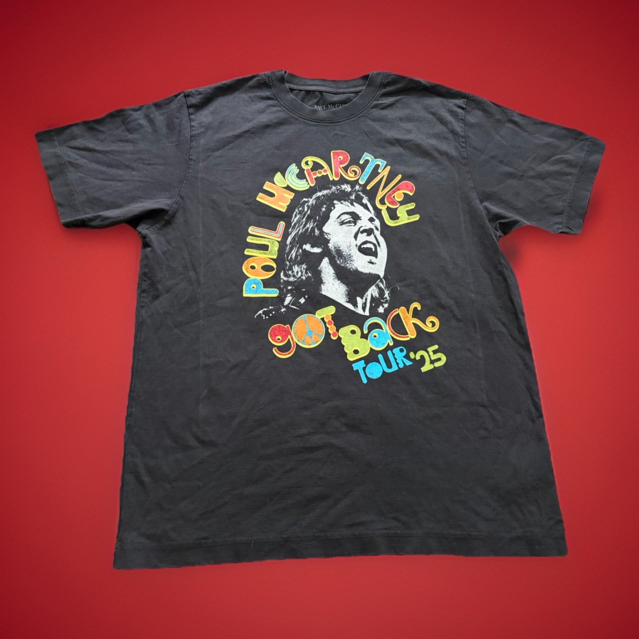Paul McCartney Got Back Tour 2025 Merch Band Shirt City Stops Two Sided Medium gallery