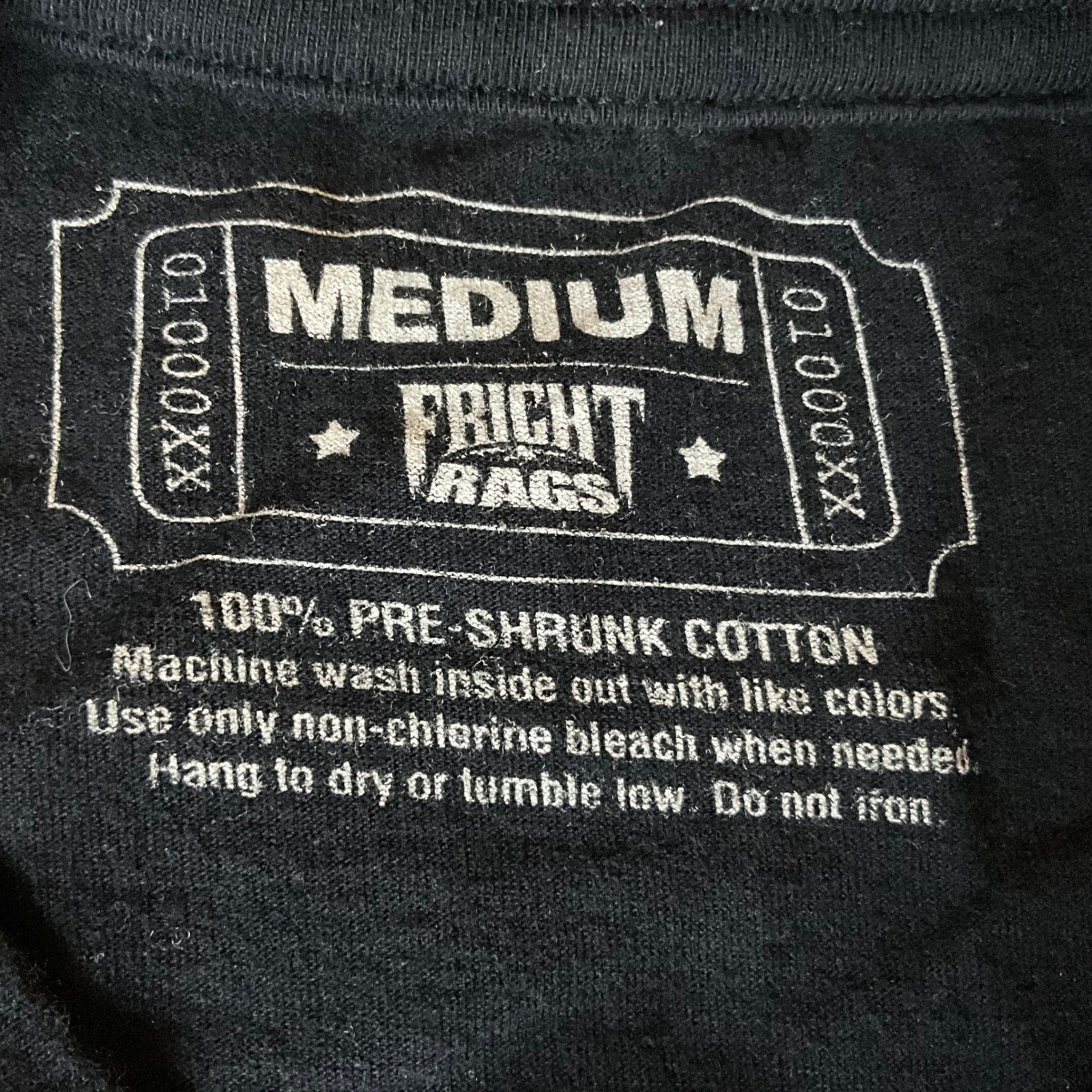 Super Rare Fright Rags Zombie Apocalypse Graphic TShirt M Black Horror Sci Fi gallery