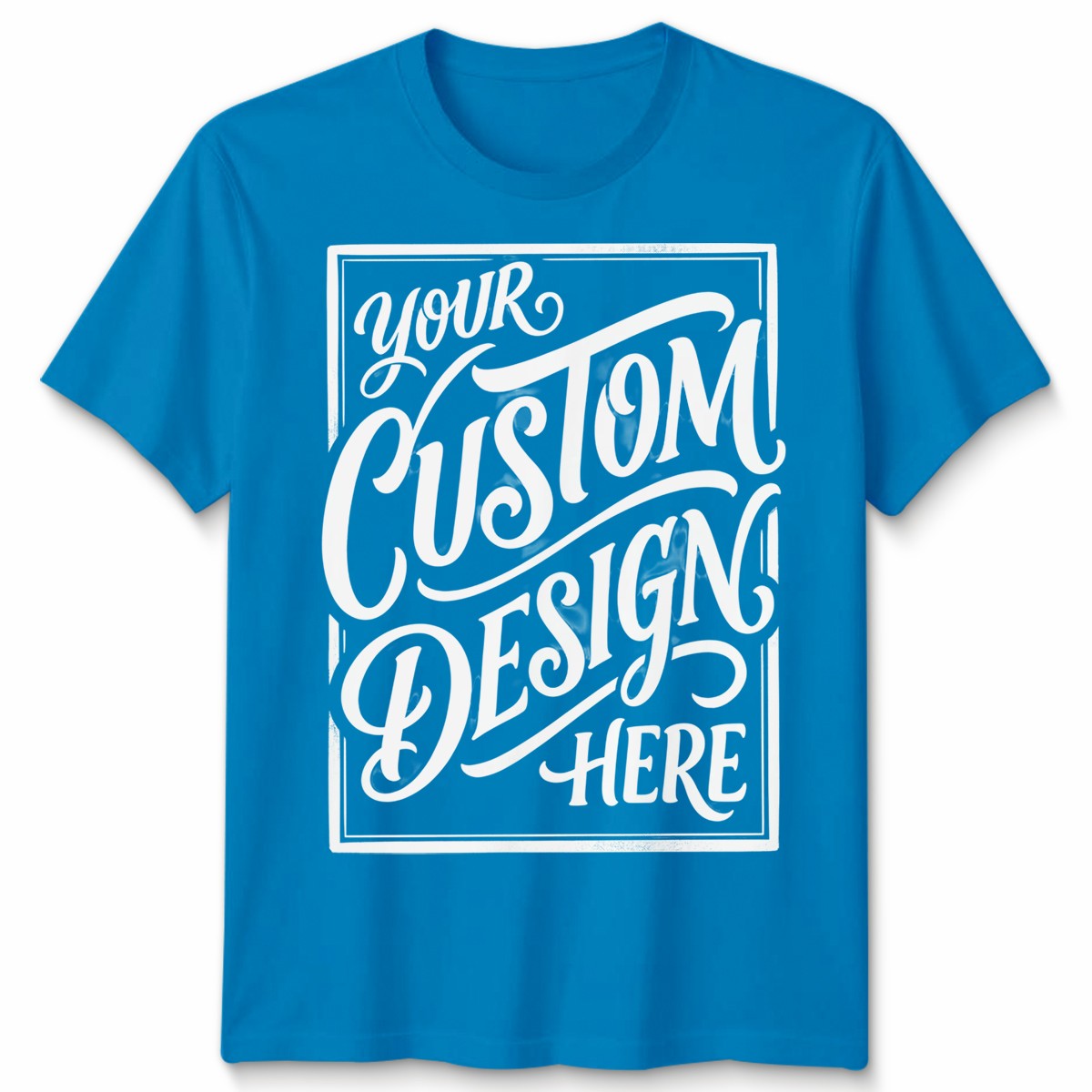 Personalised Unisex T Shirt Customized With Photo Text Logo Graphic Tee