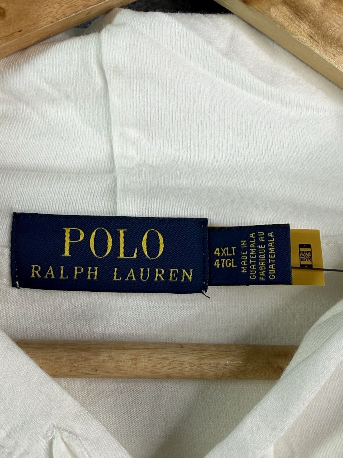 Polo Ralph Lauren Polo Bear White Jersey Hooded Long Sleeve T Shirt Mens 4XLT gallery