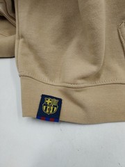FC Barcelona Soccer Fleece Pullover Hoodie XXL – Khaki (M1-E3)