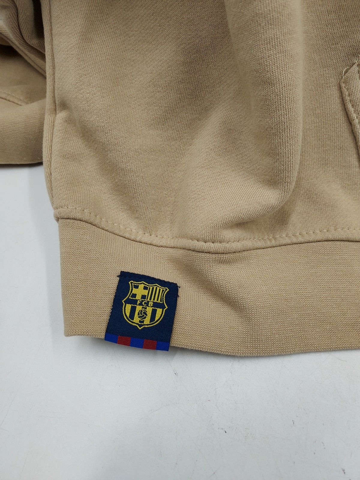 FC Barcelona Soccer Fleece Pullover Hoodie XXL - Khaki (M1-E3) gallery