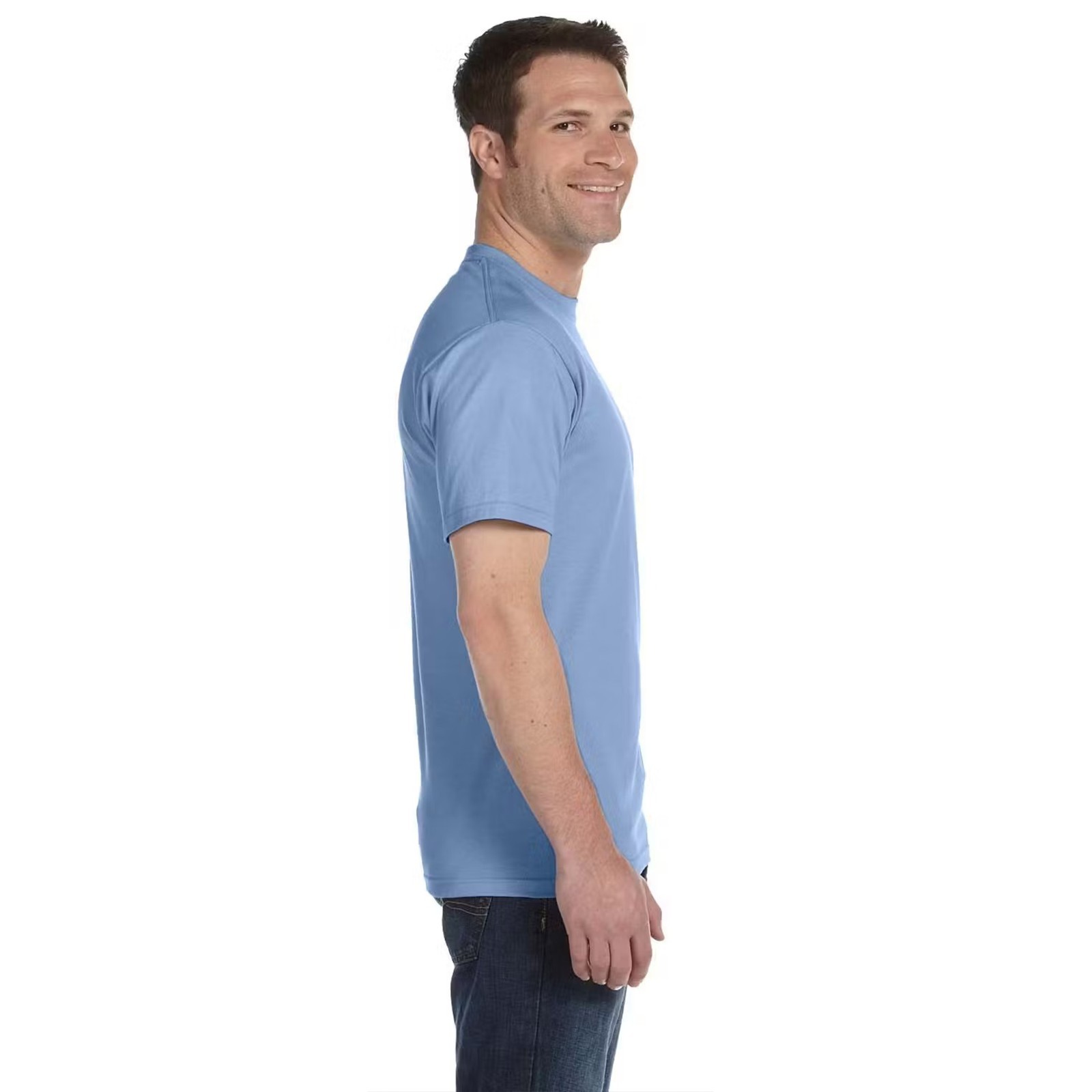 Hanes Essential-T T-Shirt for Men, Short Sleeve, Mix Color, 9-Pack, Sizes S-5XL gallery