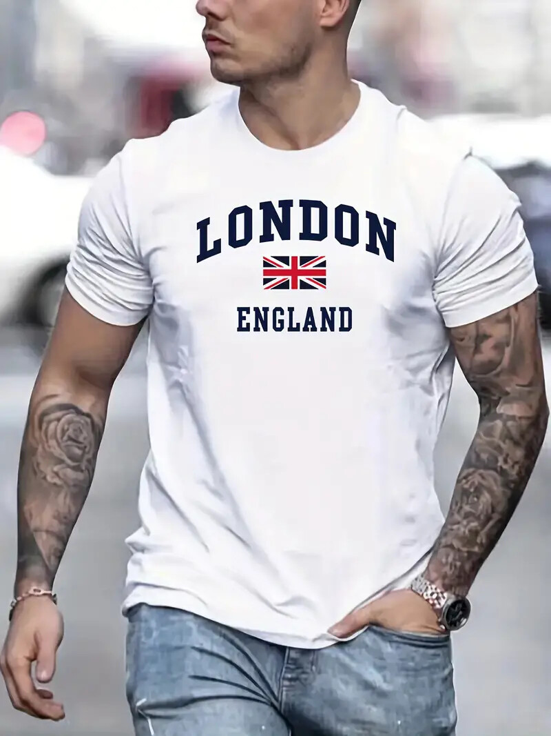 London England T-Shirt – Union Jack Unisex Souvenir Tee – Great Britain Gift Top
