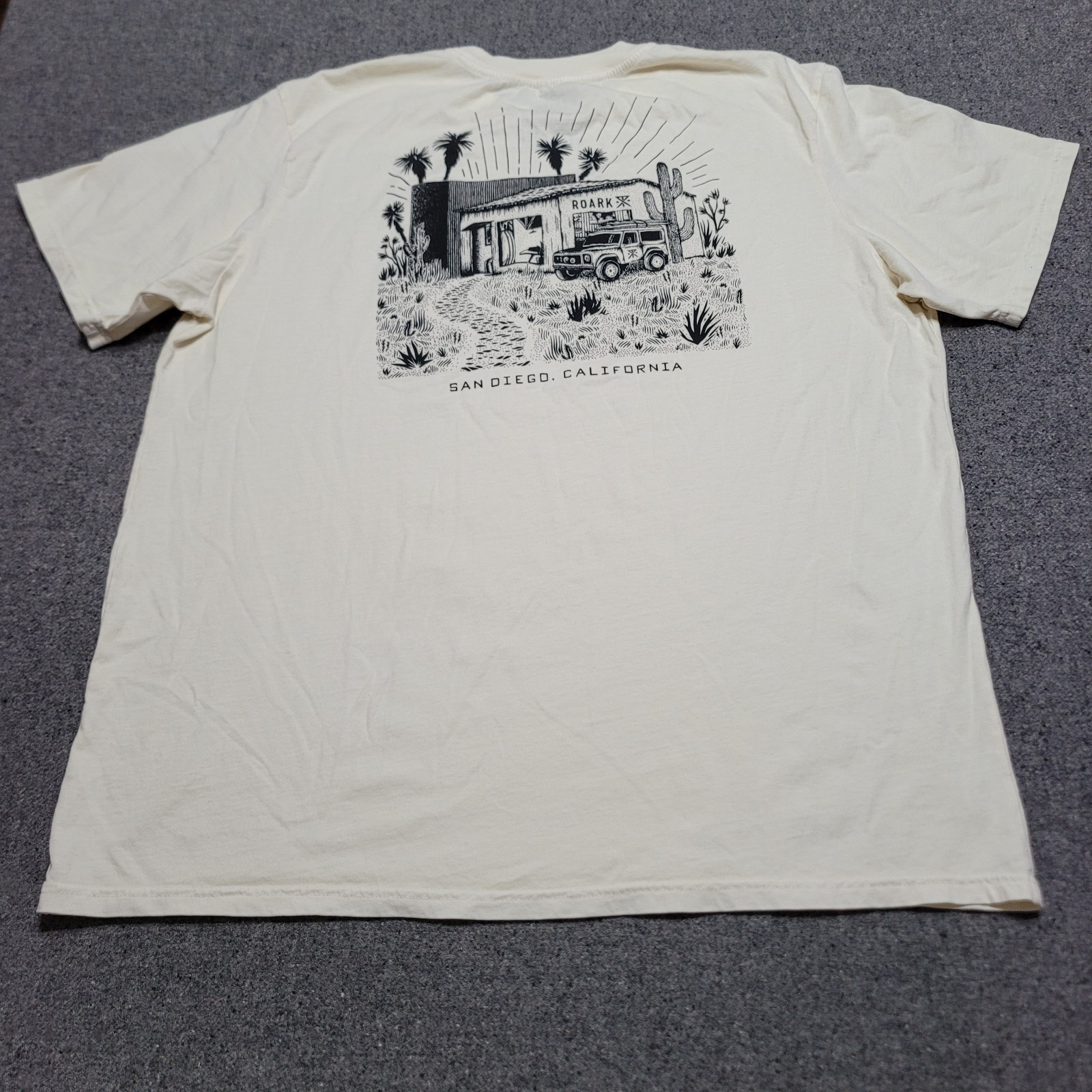 Roark Shirt Mens 2XL XXL Bone White San Diego Crewneck Travel Trail Hiking gallery