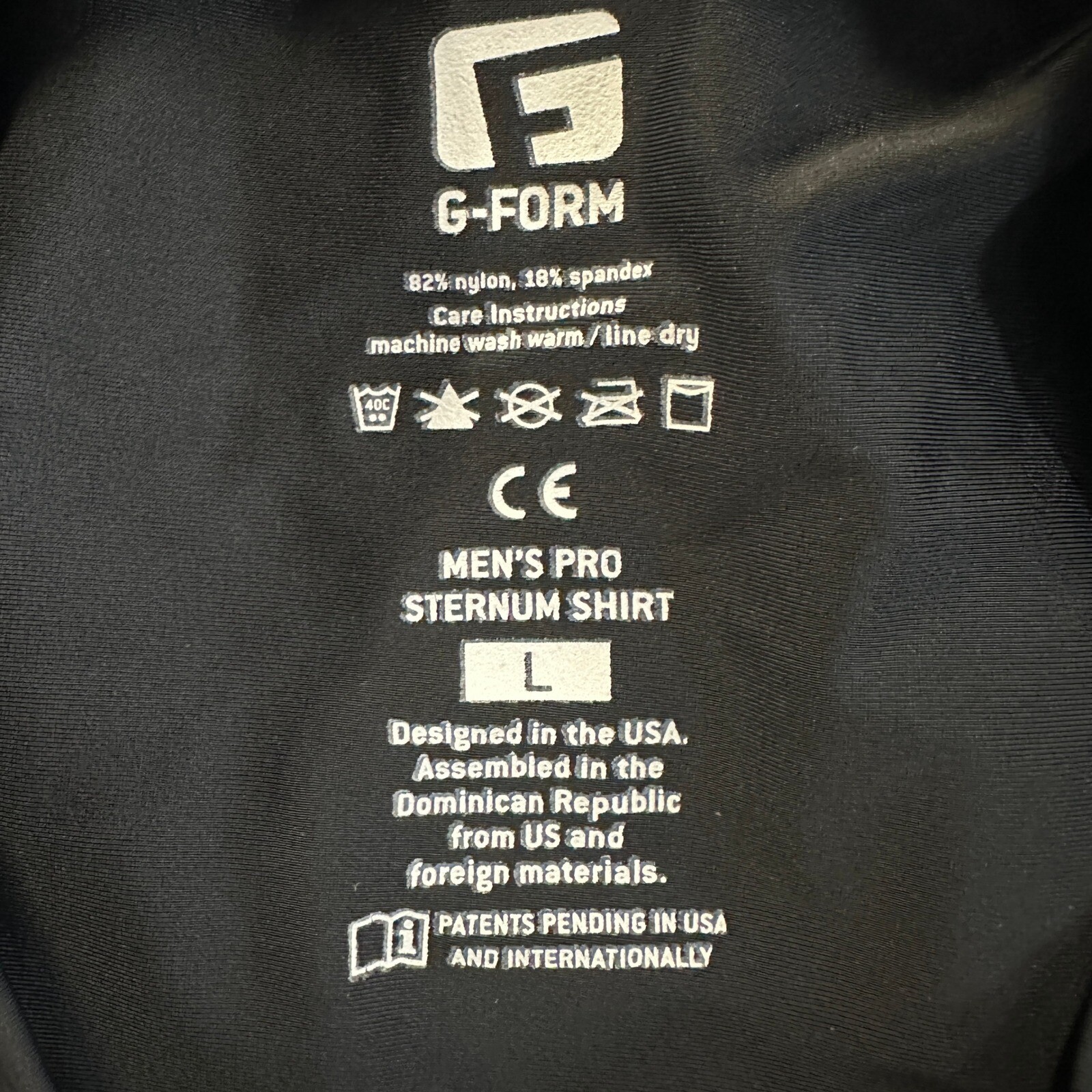 G-Form Mens Tank Top Sternum Shirt Large Black Crewneck Nylon Blend Stretch NEW gallery