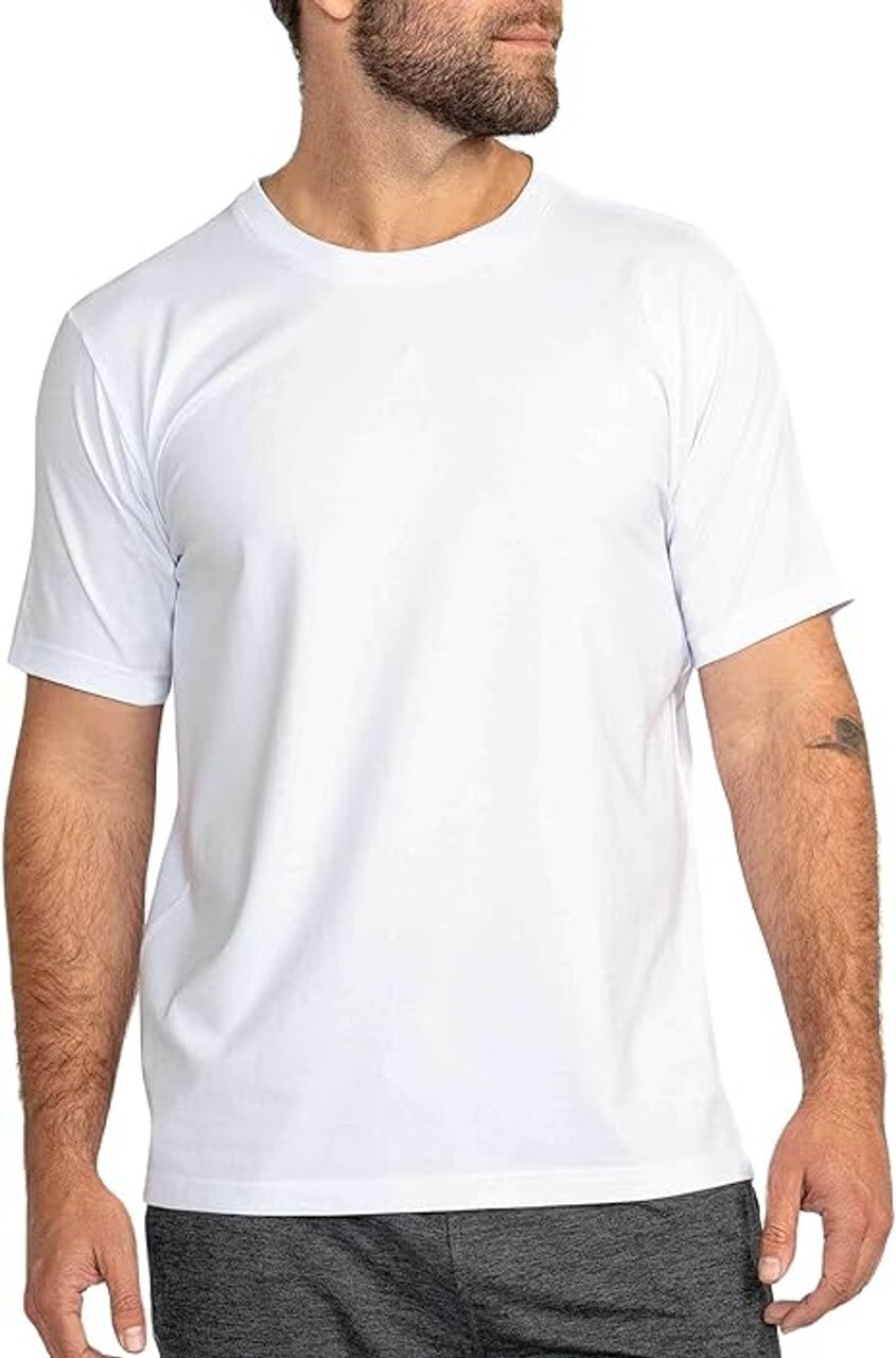 Ejis Men's Regular White T-Shirt gallery