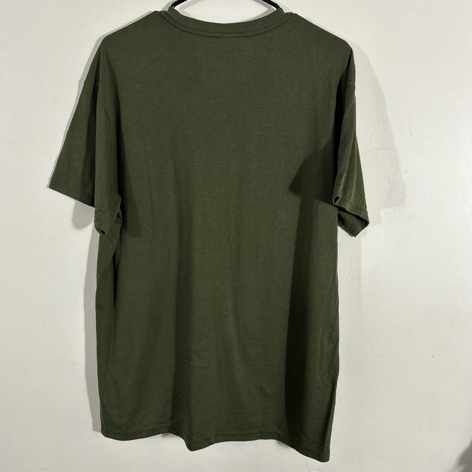Athletic Works Pocket T-Shirt Mens Large L Olive Green Short Sleeve TEE gallery