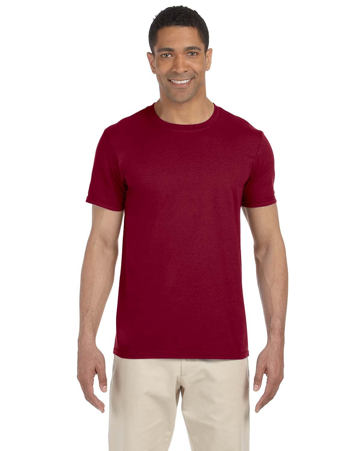 3 Pack Of Gildan G640 Adult Ringspun Short Sleeve Plain Softstyle Jersey T-Shirt