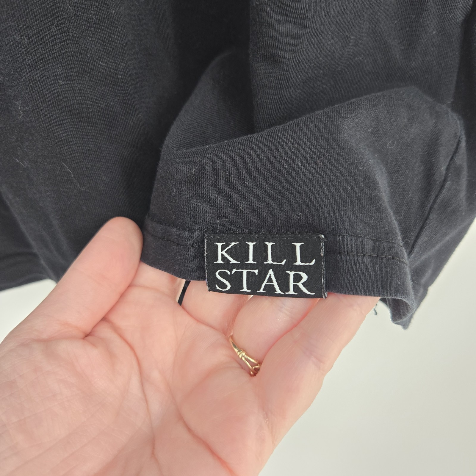 Killstar Black Graphic T Shirt "Cheers For Nothing" Large gallery