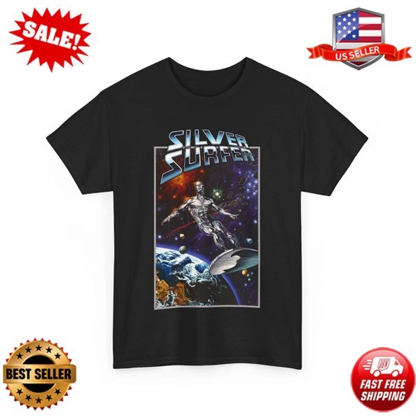 Silver Surfer T-Shirt – Joe Jusko Art – Marvel Comics – Herald of Galactu, S-3XL