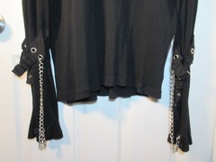 Vintage Tripp NYC Studs Chains Bondage Punk Goth Emo Daang Goodman EUC Black Lge