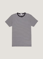 SUNSPEL Men’s Classic Short Sleeve Striped T-Shirt, Ivory/Navy, Size XL, XXL
