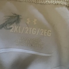 2XL Under Armour UPF 30 Dockside Fly Fishing Shirt Button Up Shirt Mens Size XXL