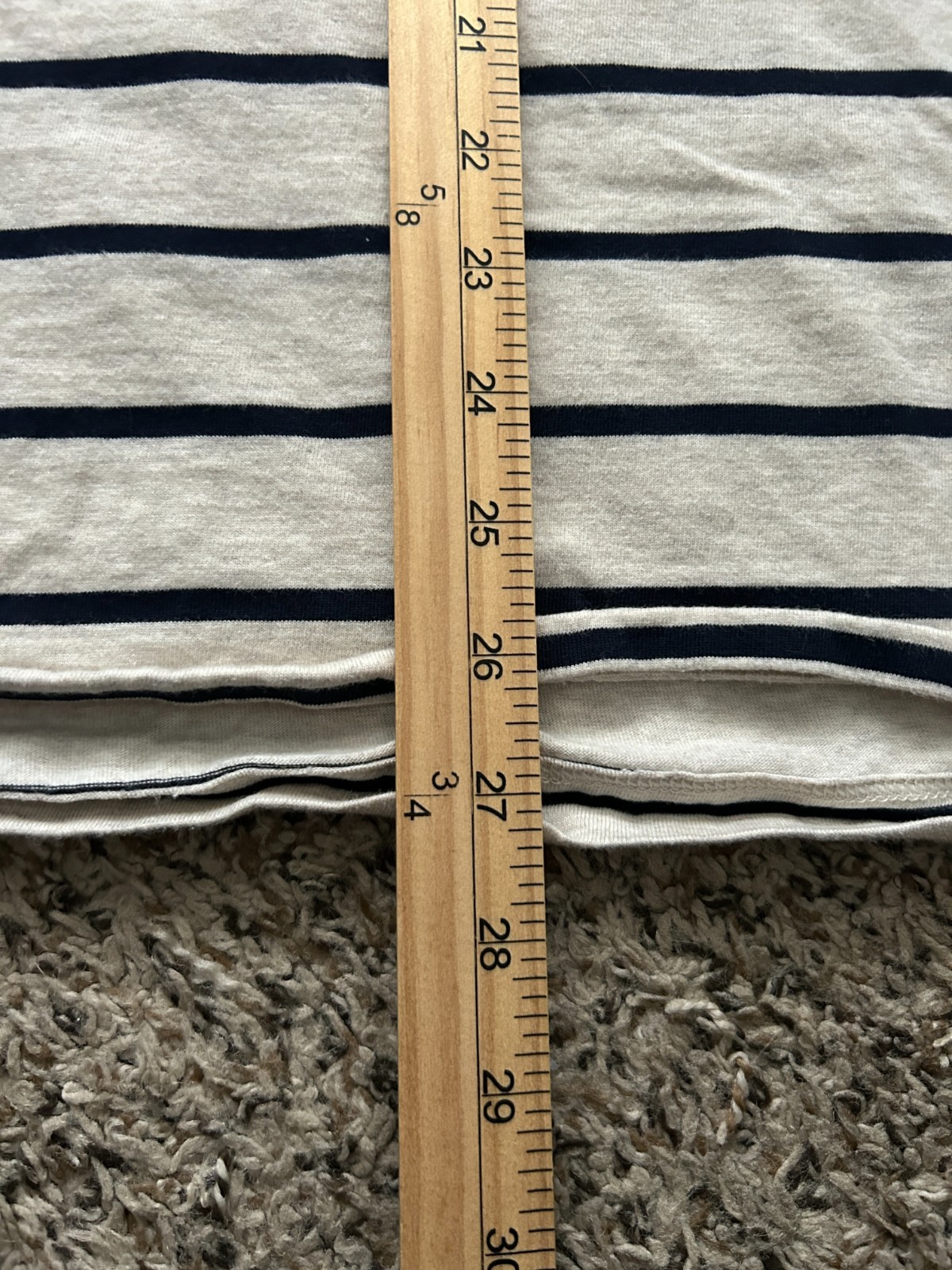 Banana Republic Authentic Tee T Shirt Mens Large Striped 100% Supima Cotton gallery