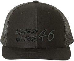 Cleanup on Aisle 46 Richardson Embroidered One Size Fits All Trucker Hats